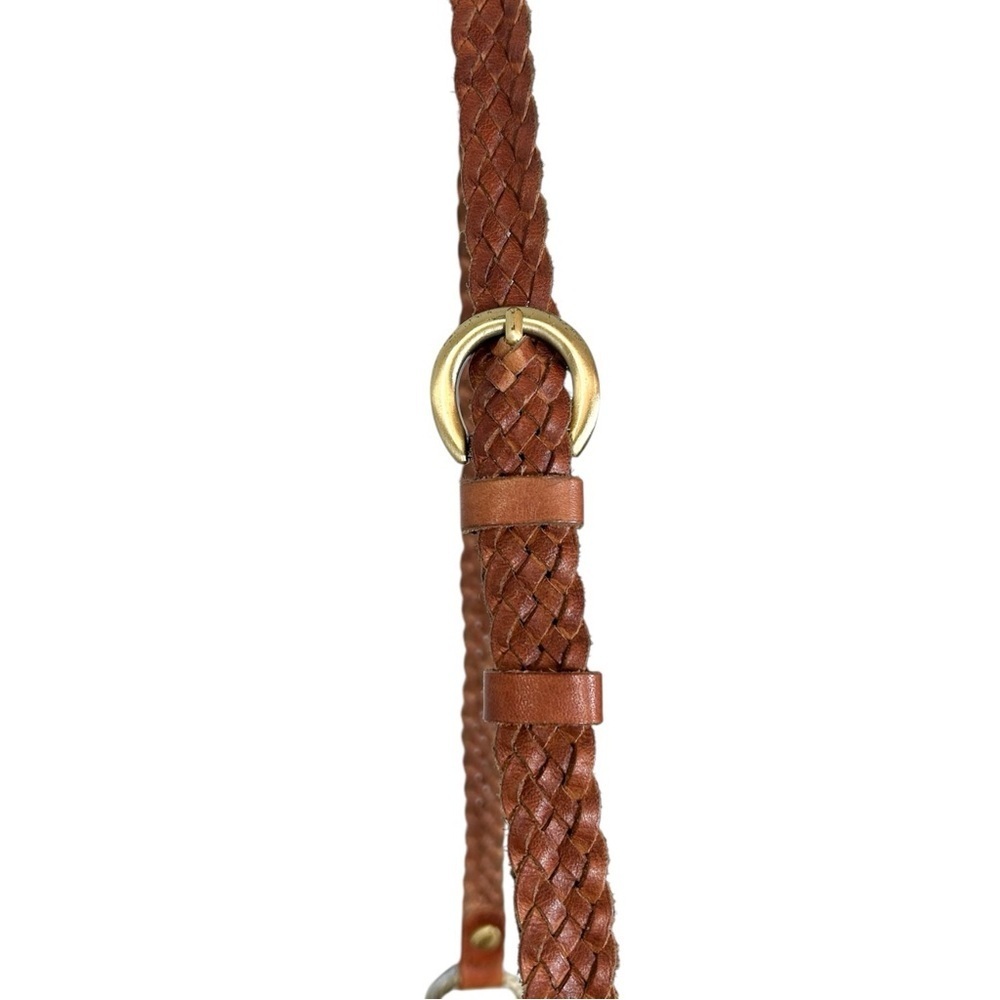 Patricia Nash Banyoles Crossbody Woven Leather Bag Brown - Picture 5 of 11